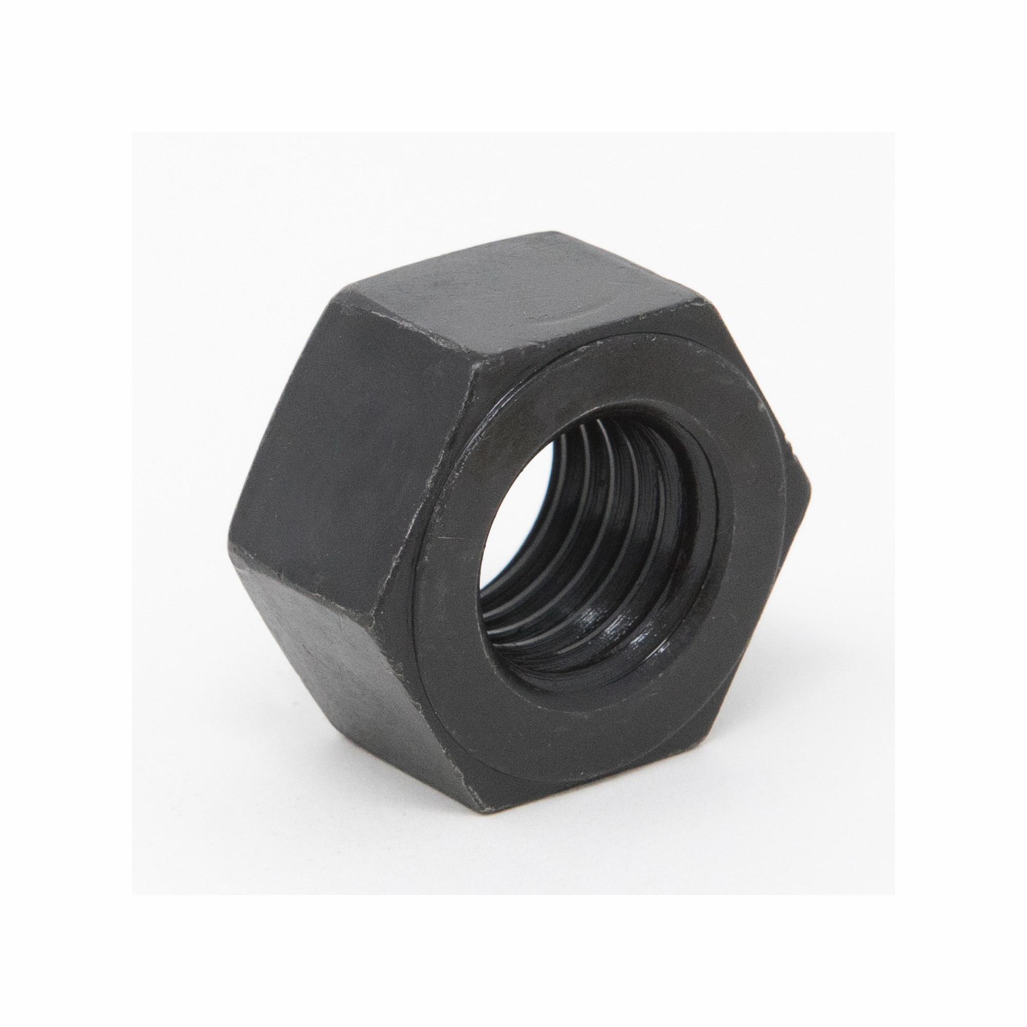 Heavy Hex Nut, 3/4-10, Carbon Steel, Black, Grade 2H