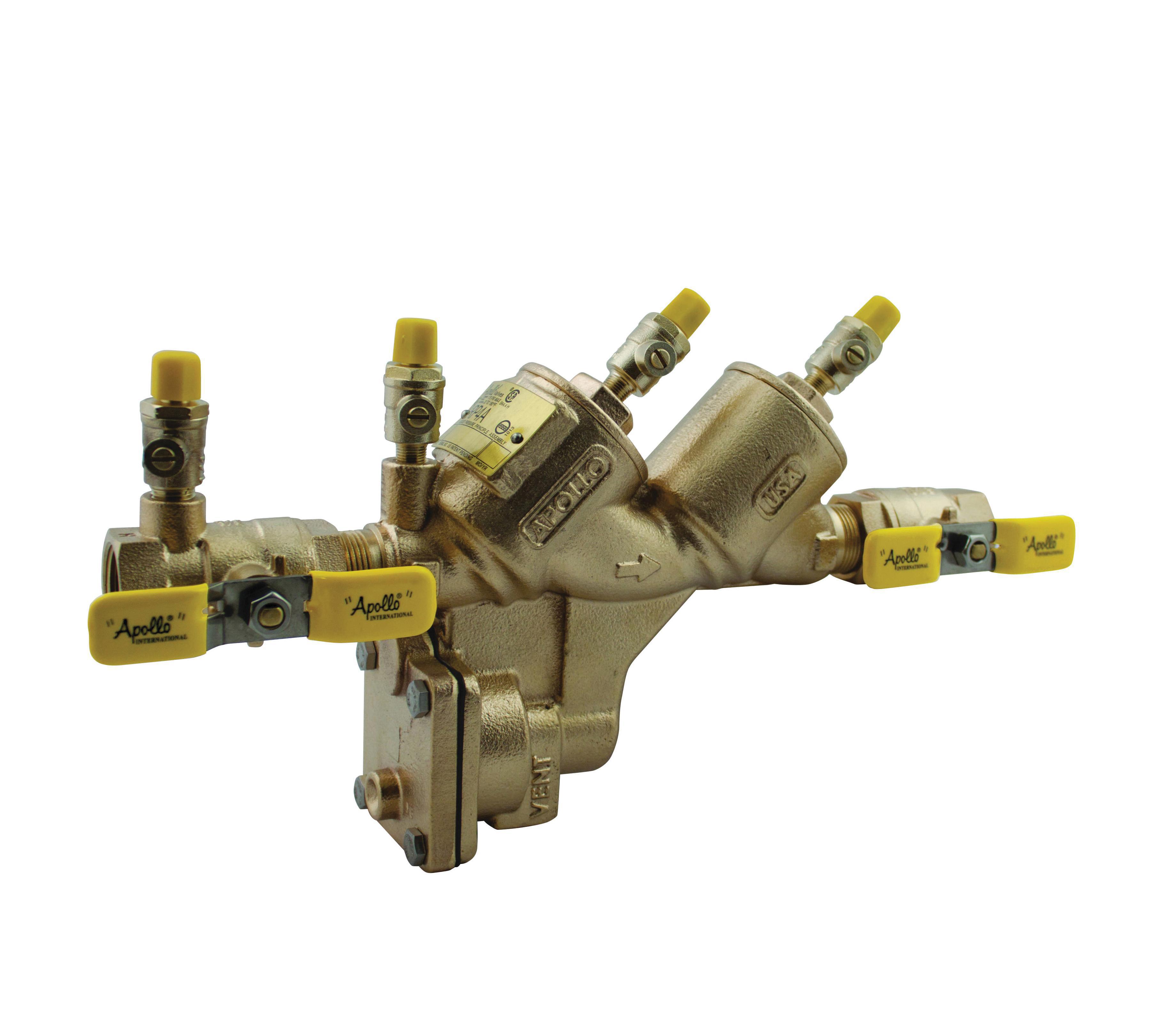 Apollo RPLF4A Backflow Preventer with Ball Valve Shut-offs