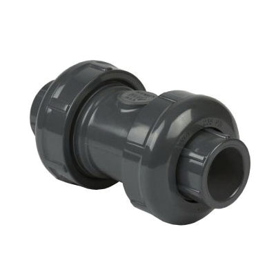 Plastic ball store check valve