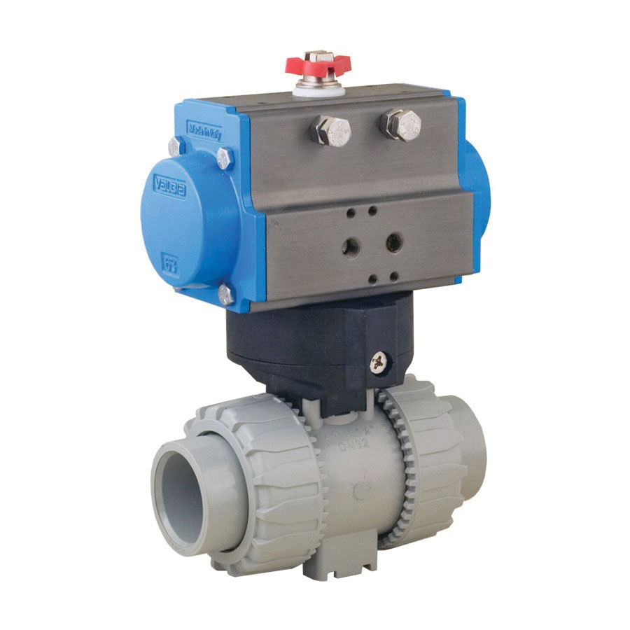 Bonomi 8P2SRCPVC Actuated Ball Valve