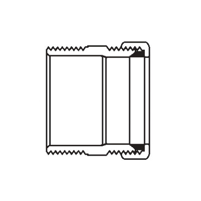Cello DWV Male x Slip Joint Adapter Illustration