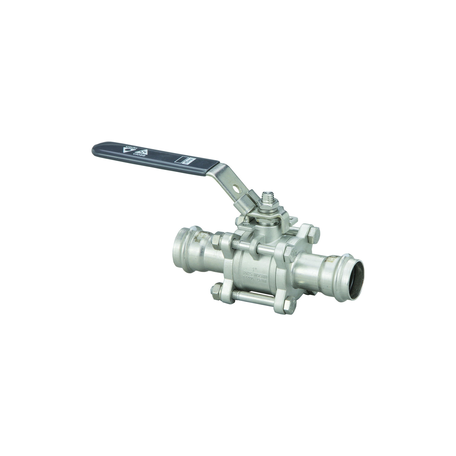 ProPress 316 Stainless Steel 3-Piece Ball Valve