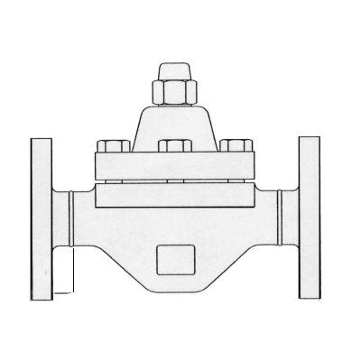 Spirax Sarco HP45 Bimetallic Steam Trap Line Drawing