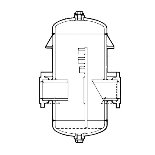 Spirax Sarco S4A Separator Illustration, Flanged