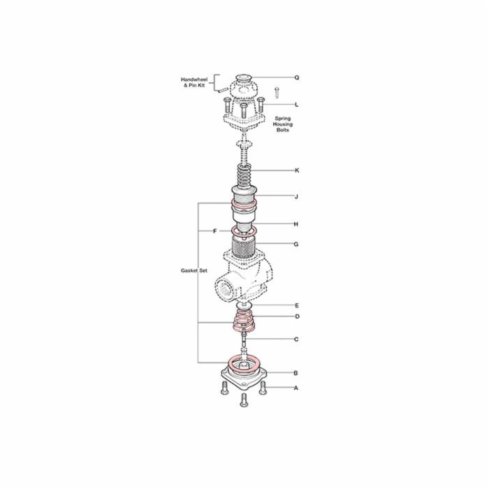 Spirax Sarco BRV71 Spring and Gasket Set