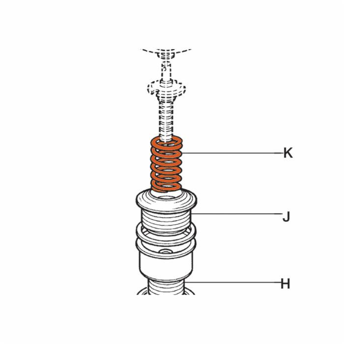Spirax Sarco Orange Pressure Adjustment Spring for BRV71 / BRV73