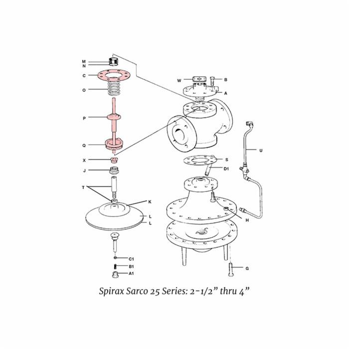 Spirax Sarco 25S Valve Head and Stem Assembly