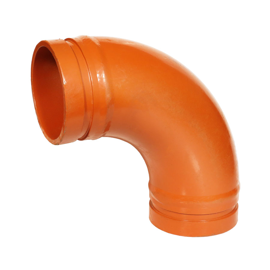 Gruvlok FIG 7050LR Painted Long Radius 90 deg Elbow