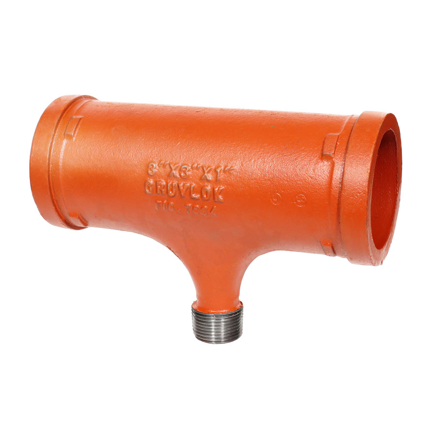 GRUVLOK FIG 7064 Painted Reducing Branch Tee