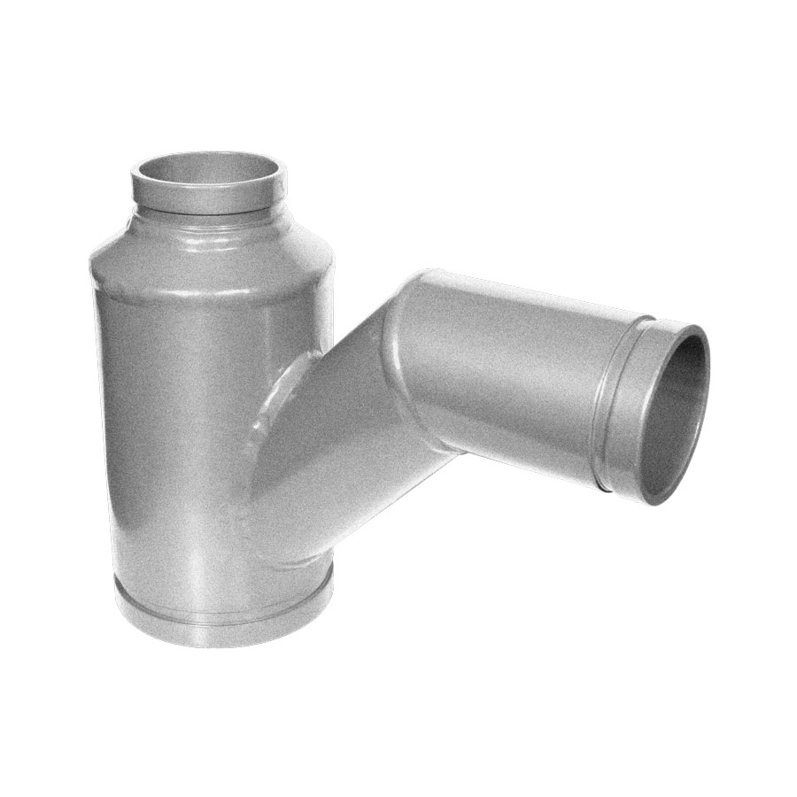Gruvlok Fig 7067 Galvanized Reducing Y Tee