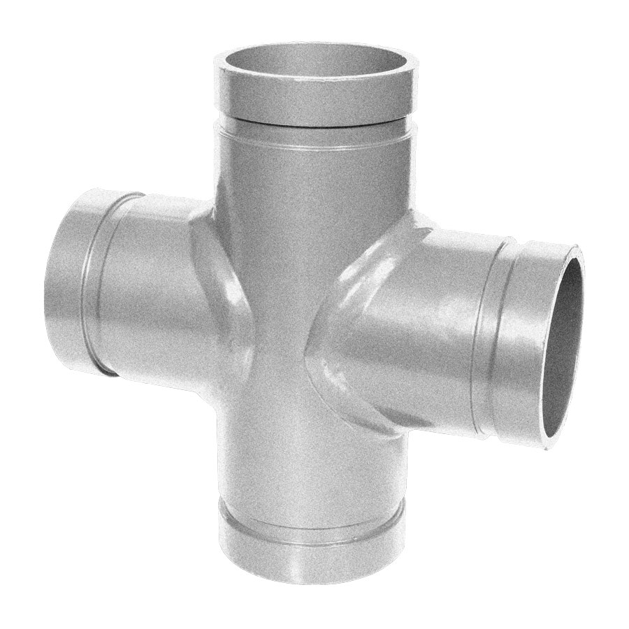 Gruvlok FIG 7068 Galvanized Cross Fitting