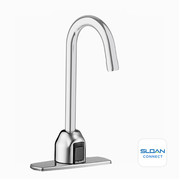 Sloan ETF-700 Gooseneck Faucet with Trim Plate