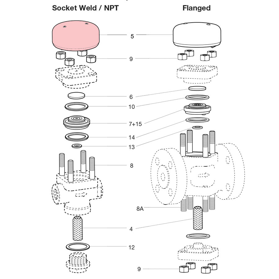 Spirax Sarco TD62M Insulation Cover, SW/NPT