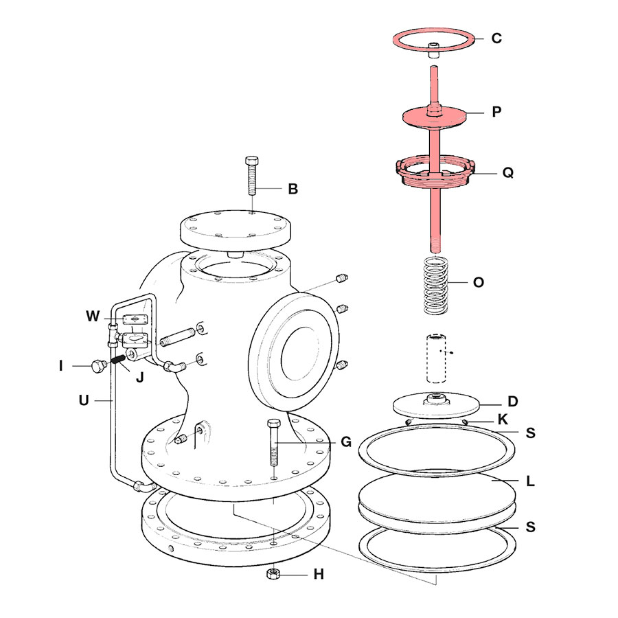 Spirax Sarco 25P Head and Stem Assembly