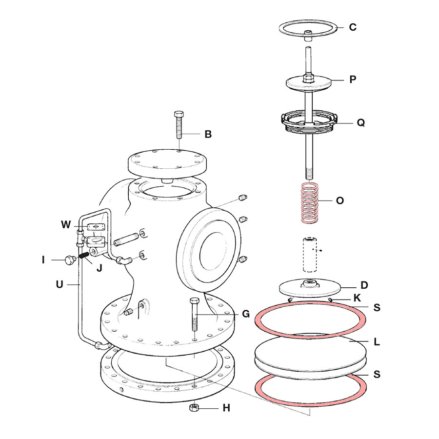Spirax Sarco 25P Spring and Cover Gasket