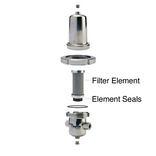 Spirax Sarco CSF16 Replacement Filter Element and Seals Illustration
