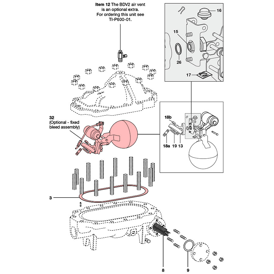Spirax Sarco FTC80 Mechanism Maintenance Kit