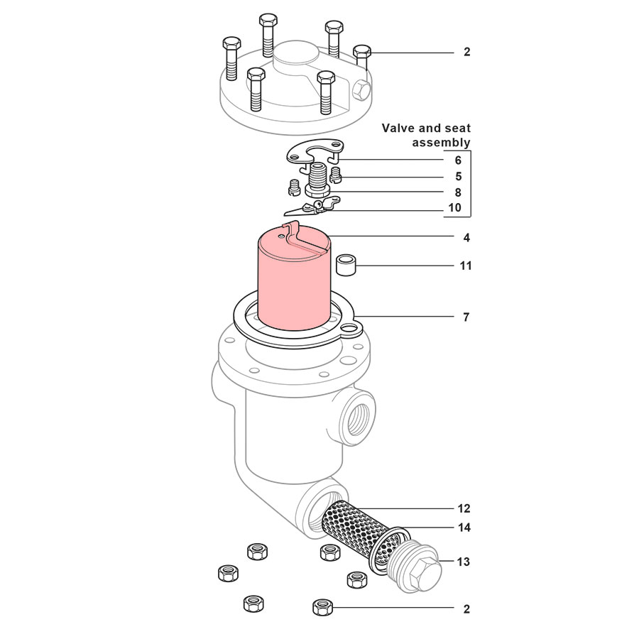 Spirax Sarco HM34 Bucket