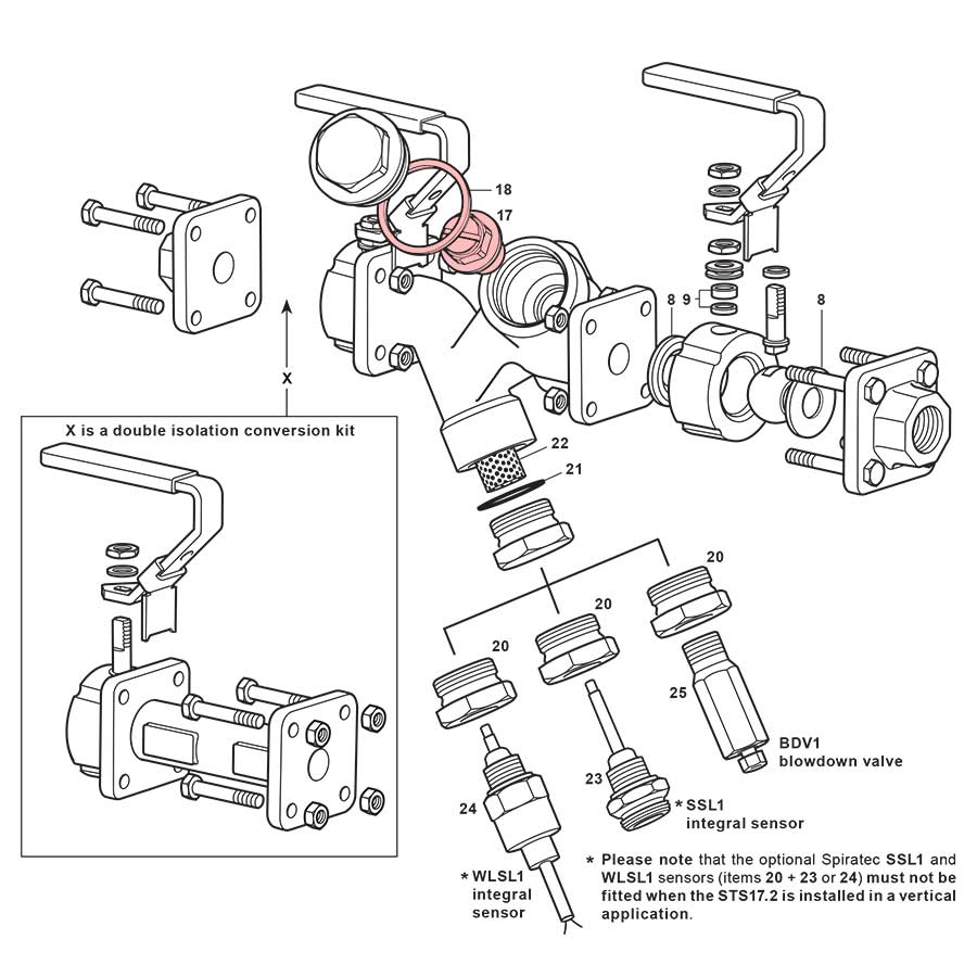 Spirax STS17.2 Check Valve Assembly with Gasket