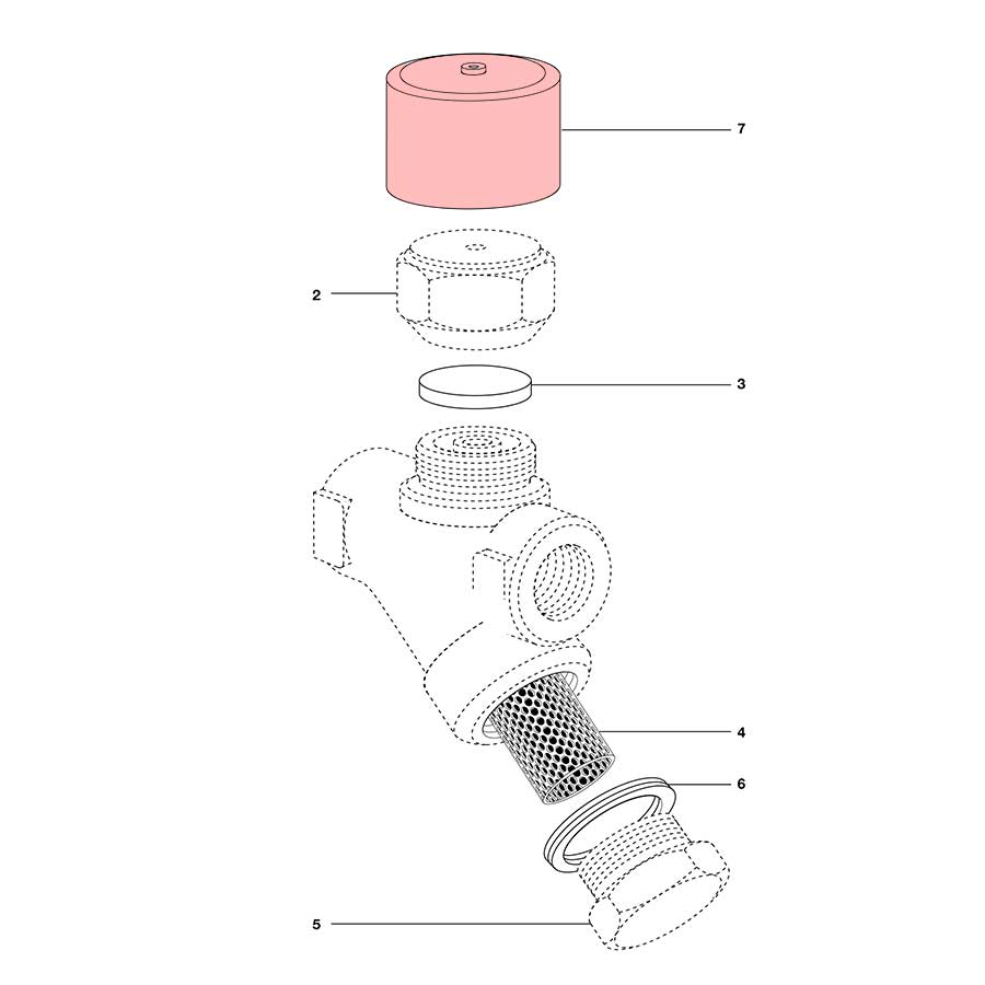 TD42L/H Thermodynamic Steam Trap Insulating Cover, (Old Style), F