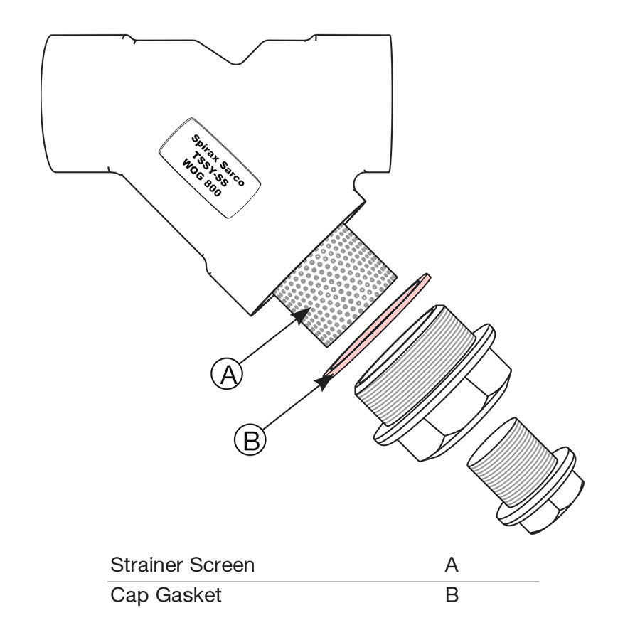 Spirax Sarco TSSY Strainer Cap Gasket