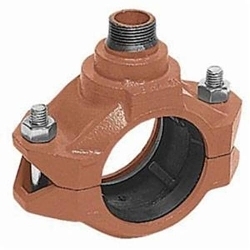 Gruvlok FIG 7042 Painted MNPT Outlet Coupling