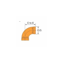GRUVLOK  FIG 7050 Standard 90 deg Pipe Elbow