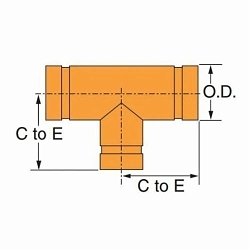 GRUVLOK  FIG 7061 Standard Reducing Pipe Tee
