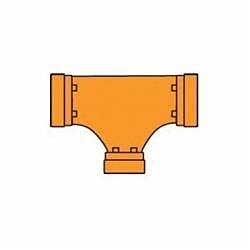 GRUVLOK FIG 7061 Pipe Reducing Tee Drawing