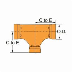 GRUVLOK  FIG 7061 Standard Pipe Reducing Tee