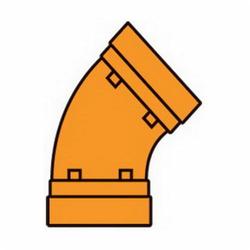 GRUVLOK  FIG 7051 Standard 45 deg Pipe Elbow