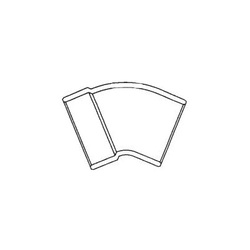 Cello DWV 45 deg Street Elbow Drawing