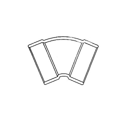 Cello DWV 45 deg Elbow Drawing