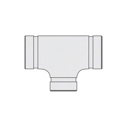 Gruvlok 7061SS Pipe Reducing Tee Drawing