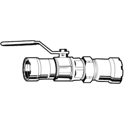Viega MegaPressG Model 6675-3 Ball Valve Line Drawing