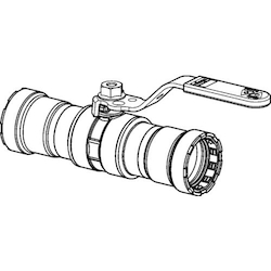 MegaPress Model 4870 Ball Valve Line Drawing