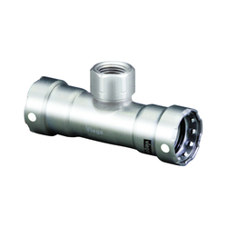 MegaPress Stainless Pipe Tee, Press x Press x FNPT