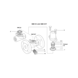 Spirax Sarco SMC32 Balanced Pressure Thermostatic Steam Trap Spare Parts