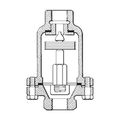 Spirax Sarco VS206 Thermostatic Air Vent Drawing
