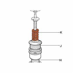 Spirax Sarco Orange Pressure Adjustment Spring for BRV71 / BRV73