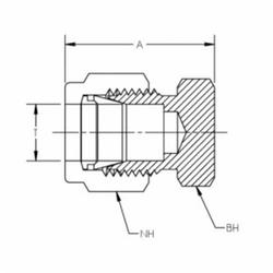 Tylok CS-Lok Tube Cap Line Drawing