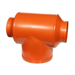 Gruvlok FIG 7061 Fabricated Painted Reducing Tee