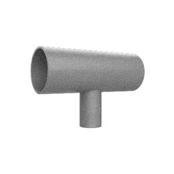 GRUVLOK 7061P Galvanized Plain End Reducing Pipe Tee