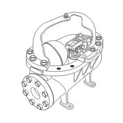 Spirax FA450 Liquid Drain Trap Line Drawing