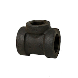Ward Branch Reducing Tee, 125# Black