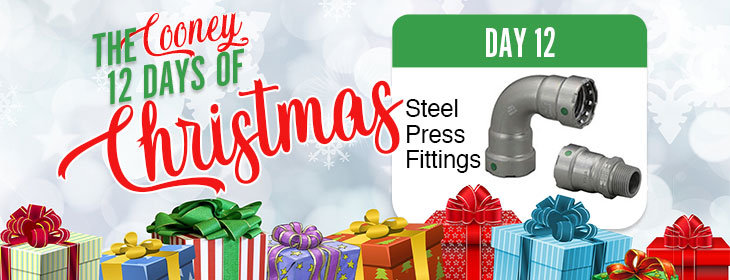 Cooney Christmas Day 12 Viega Steel Press Fittings