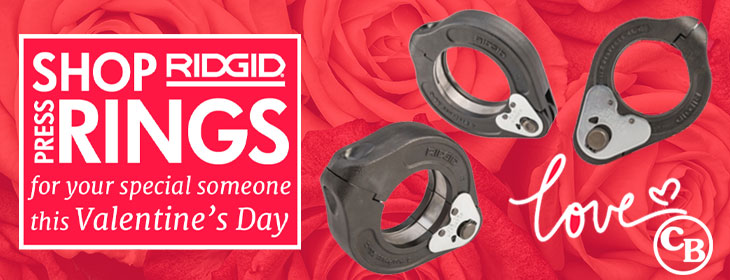 Cooney Valentine's RIDGID Press Rings