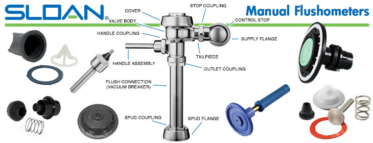Sloan Manual Flushometer Repair Parts