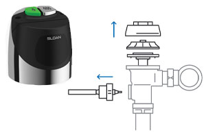 Sloan Top Mount Retrofit Kit