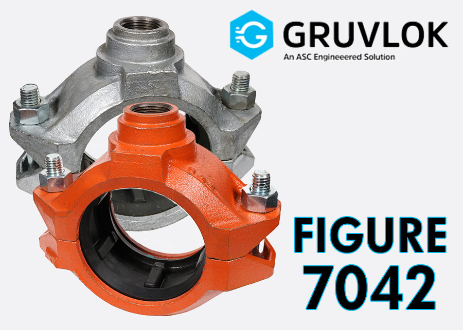 Gruvlok FIG 7042 Galvanized Threaded Outlet Coupling
